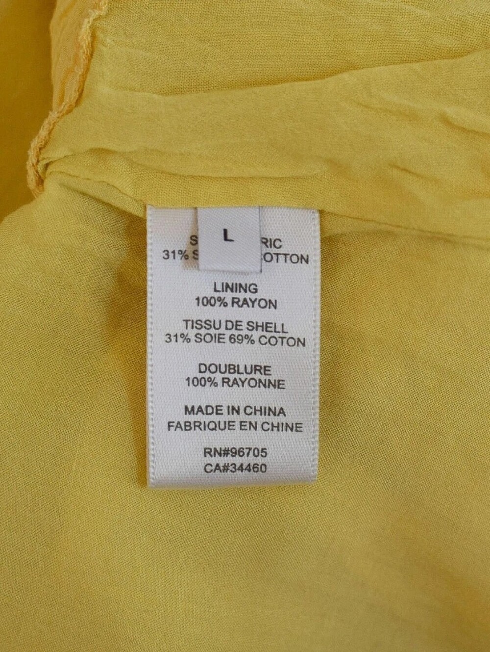 Rebecca Taylor Butter Yellow Silk Tiered Babydoll Mini Dress Puff Sleeve Size L - Picture 8 of 11